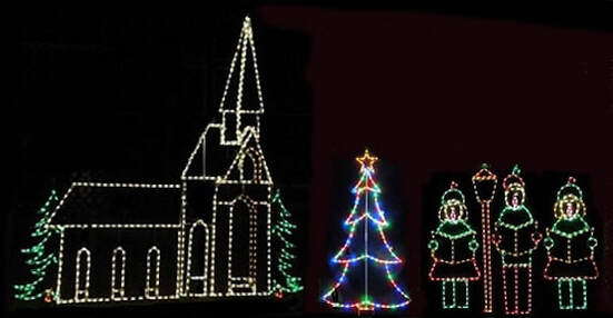 Lighted LED Outdoor Christmas Displays